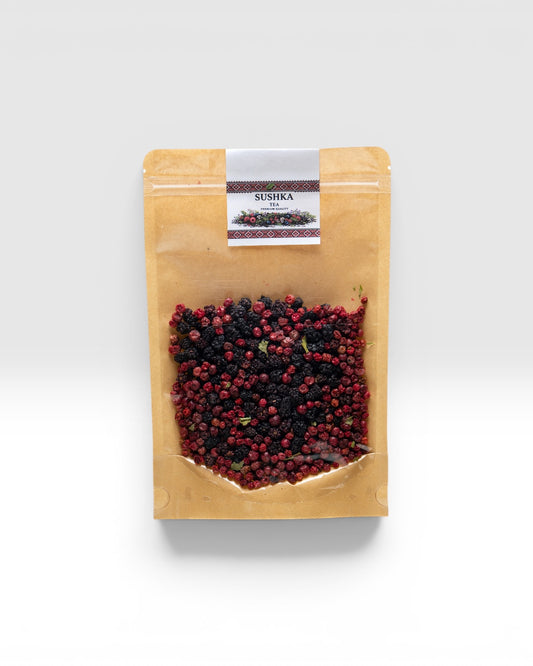 Mixed Berry Fruit Tea 50g – Dried Lingonberry & Blackberry – Natural Herbal Tea